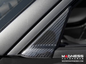 Alfa Romeo 4C Door Trim - Carbon Fiber - Exterior Door Triangle Trim - Italian Theme